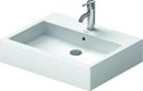 1-Bowl Ceramic Above Counter Lavatory Sink in White Alpin
