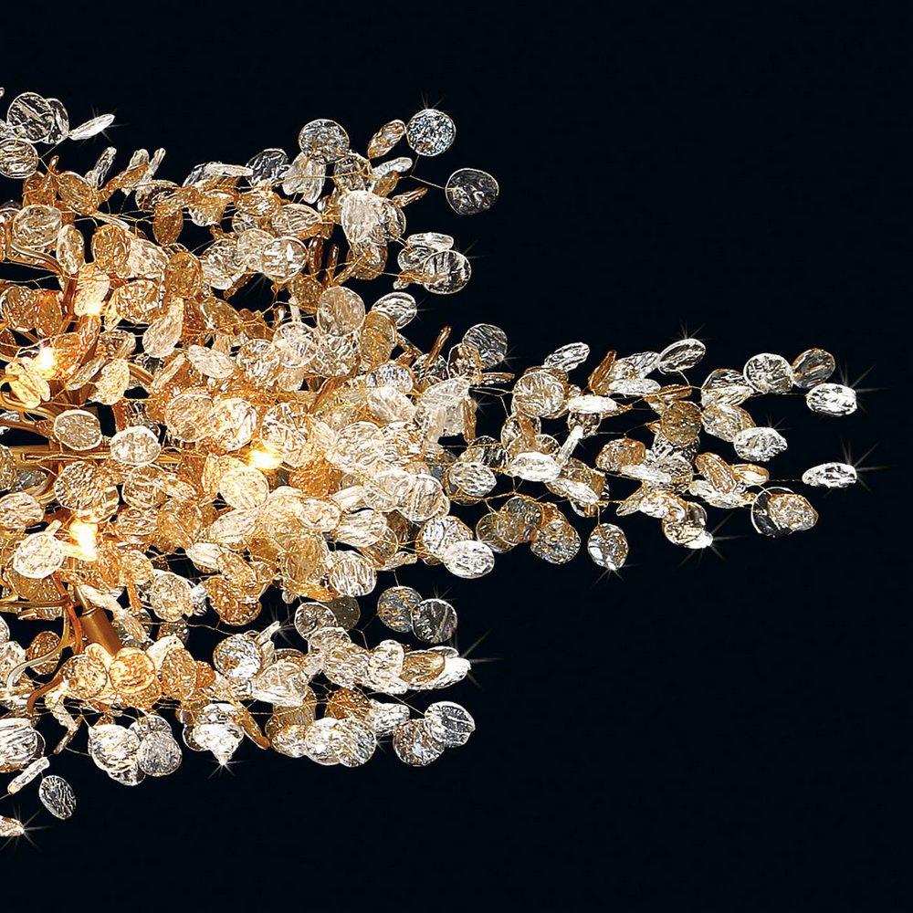 Eurofase Gold 40W 10-Light Halogen Chandelier 