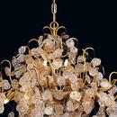 Eurofase Gold 40W 10-Light Halogen Chandelier 