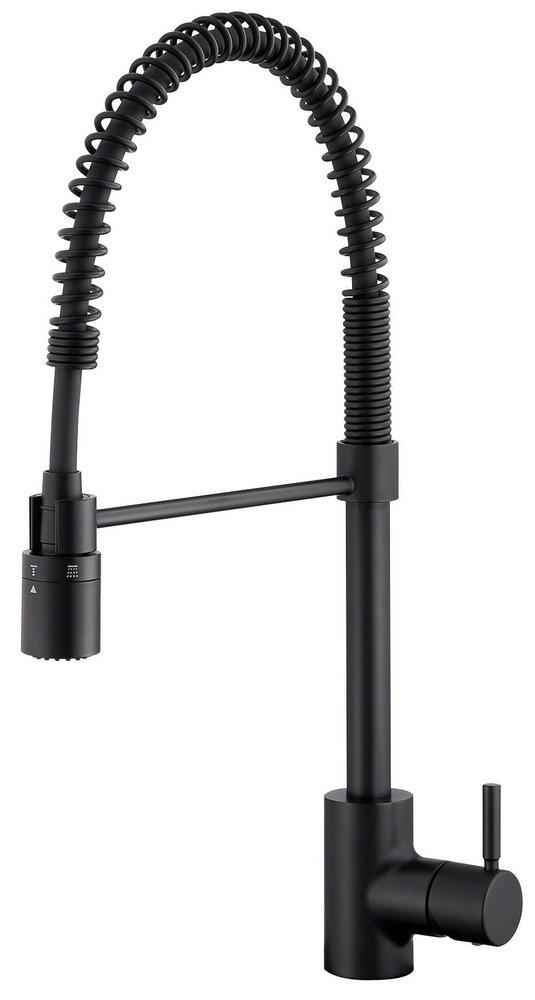 Gerber Plumbing Satin Black Single Handle Pull Down Kitchen Faucet 