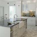 BLANCO PVD Steel/White Single Handle Pull Down Kitchen Faucet 