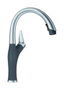 BLANCO Cinder/Stainless Single Handle Pull Down Kitchen Faucet 