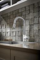 BLANCO White/Stainless Single Handle Pull Down Kitchen Faucet 