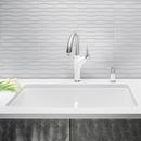 BLANCO White 32 x 19-1/4 in. No Hole Composite Double Bowl Undermount Kitchen Sink 