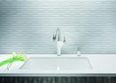 BLANCO White 32 x 19-1/4 in. No Hole Composite Double Bowl Undermount Kitchen Sink 