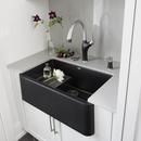 BLANCO Anthracite 30 x 19 in. No Hole Composite Single Bowl Undermount Kitchen Sink 