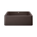 30 x 19 in. No Hole Composite Single Bowl Undermount Kitchen Sink in Cafe Brown