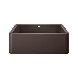 30 in. Farmhouse Silgranit Single Bowl Kitchen Sink in Café