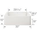 BLANCO White 30 x 19 in. No Hole Composite Single Bowl Undermount Kitchen Sink 