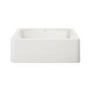 30 x 19 in. No Hole Composite Single Bowl Undermount Kitchen Sink in White
