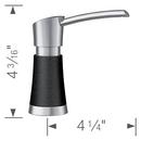 BLANCO PVD Steel/Anthracite Soap Dispenser in Stainless Steel with Anthracite 