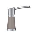 4-3/8 in. 12 oz Kitchen Soap Dispenser in Stainless Steel with Truffle