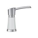 BLANCO PVD Steel/White Deck Mount Soap Dispenser in White with Stainless Steel for  442028 Kitchen Faucet 