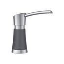 BLANCO PVD Steel/Cinder Deck Mount Soap Dispenser in Cinder with Stainless Steel for  442028 Kitchen Faucet 