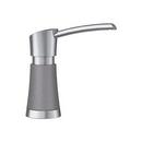 4-3/8 in. 12 oz Kitchen Soap Dispenser in Stainless Steel with Metallic Grey