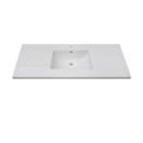 Fairmont Designs White 49 in x 22 in Single Bowl Ceramic Vanity Top 