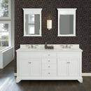 Fairmont Designs Polar White Double Bowl Vanity with 4-Door and 4-Drawer 