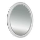 28 in. Belle Fleur Mirror in Glossy White