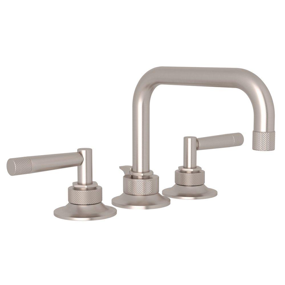 ROHL&reg; Satin Nickel Two Handle Widespread Bathroom Sink Faucet 