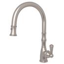 Perrin & Rowe Satin Nickel Single Handle Pull Down Kitchen Faucet 
