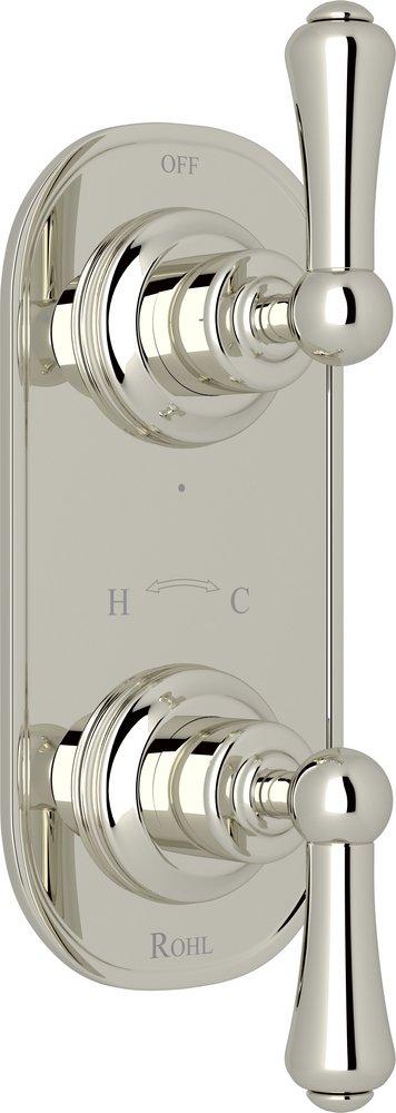 Perrin & Rowe Polished Nickel Two Handle Bathtub & Shower Faucet (Trim Only) 