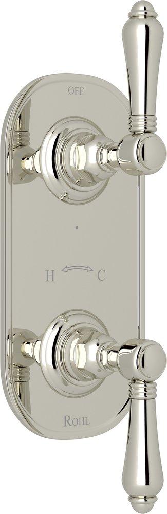 ROHL&reg; Polished Nickel Two Handle Bathtub & Shower Faucet (Trim Only) 