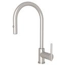 ROHL® Satin Nickel Single Handle Pull Down Kitchen Faucet 
