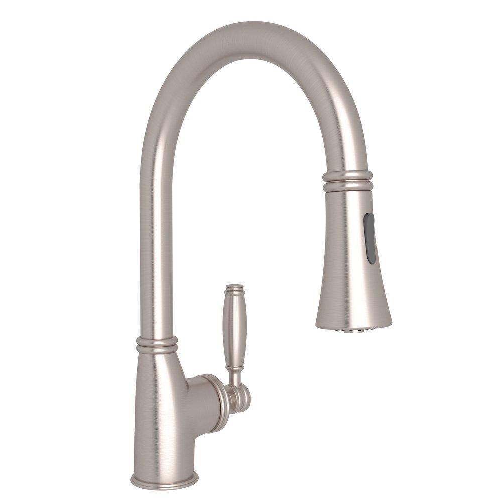ROHL&reg; Satin Nickel Single Lever Handle Bar Faucet 