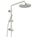 2 gpm 1-Function Wall Mount Retro-Fit Shower Column Riser with Diverter, Handshower, Hose and Showerhead Set in Polished Nickel