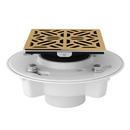 ROHL&reg; Italian Brass 2X2 PVC SHWR DRN W/ DEC CVR ITBS 