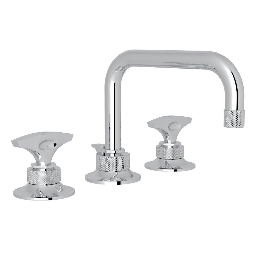 ROHL® Polished Chrome Two Handle Widespread Bathroom Sink Faucet 