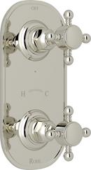 Valve Trim Only with Double Lever Handle for 1/2 in. Thermostatic Diverter in Polished Nickel