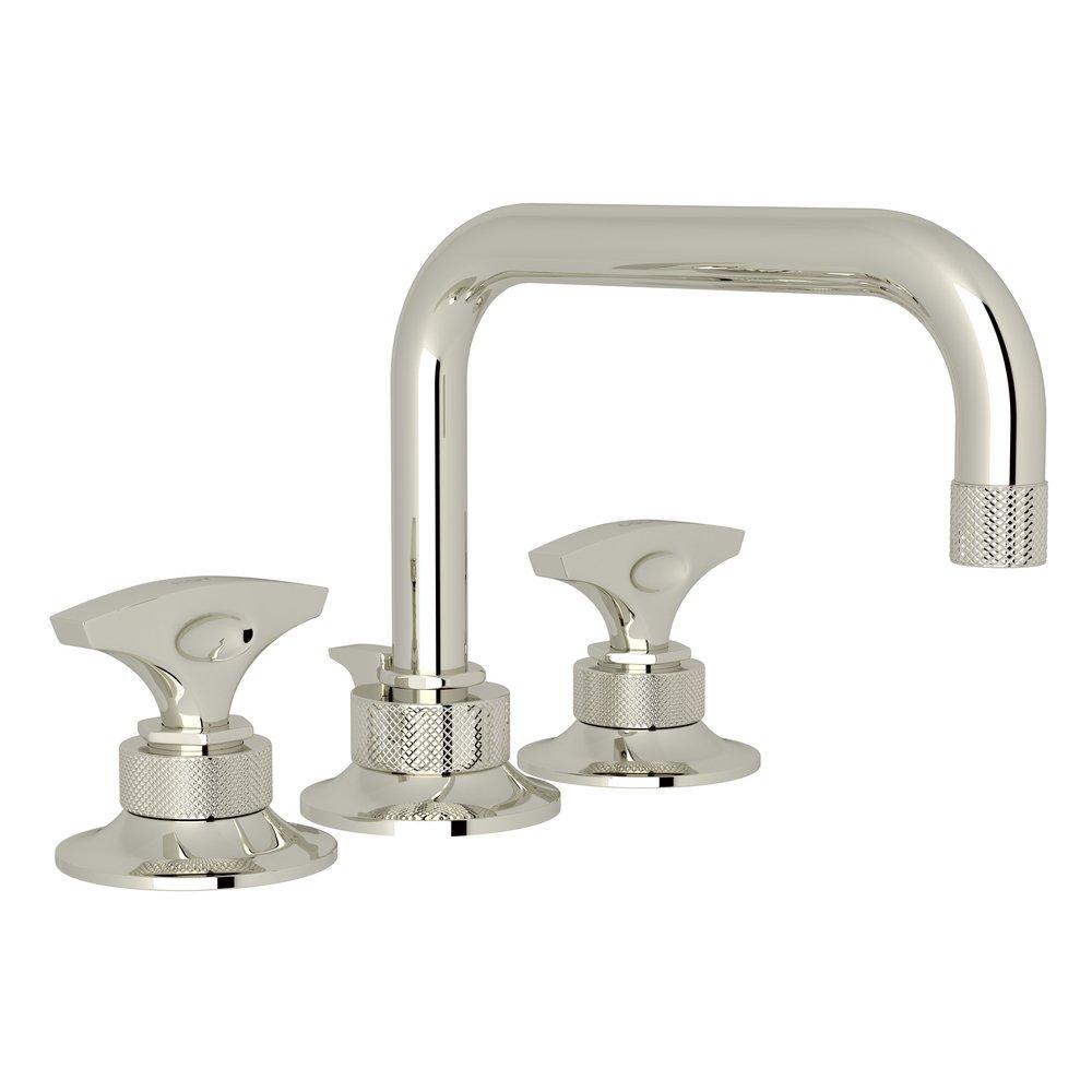 ROHL&reg; Polished Nickel Two Handle Widespread Bathroom Sink Faucet 