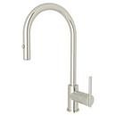 Single Handle Pull Down Kitchen Faucet in Polished Nickel