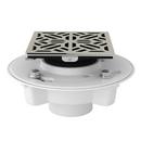 Drain Kit with Mosaic Decorative Cover in Polished Nickel