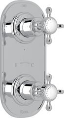 Perrin & Rowe Polished Chrome 4 in. Brass Valve Trim 