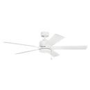 67W 5-Blade Ceiling Fan with 60 in. Blade Span in Matte White