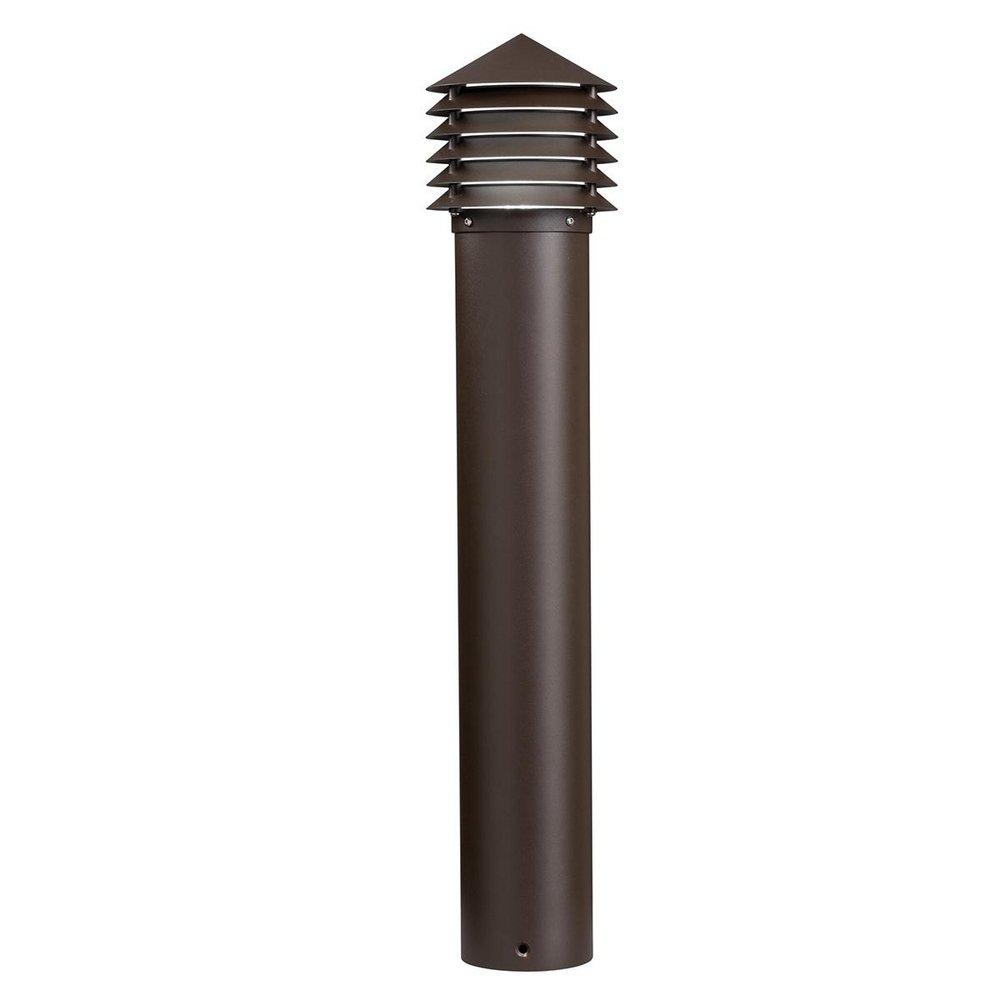 Textured Architectural Bronze *CVR* LUVRD LED BOLLARD 