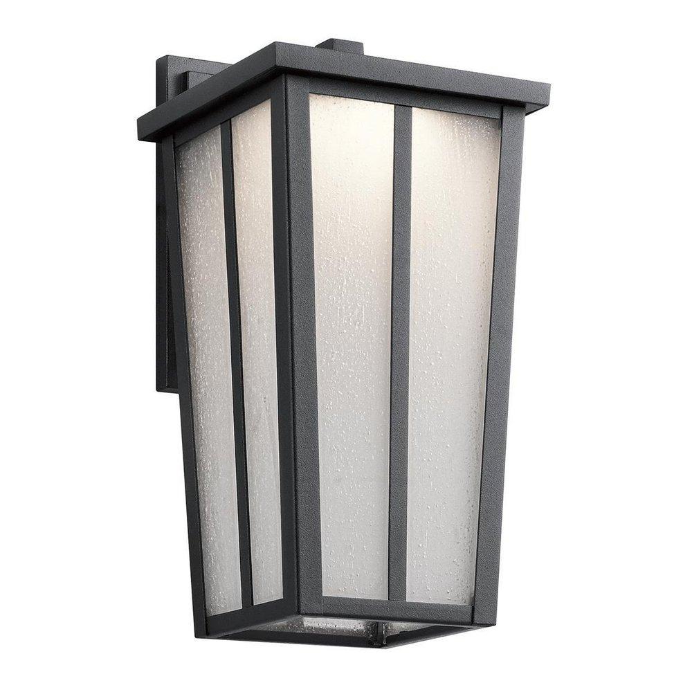 Kichler Lighting Textured Black 17W 1-Light LED Outdoor Wall Sconce 