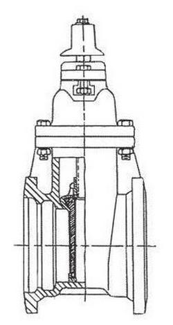 4 in. Mechanical Joint Ductile Iron Open Left Resilient Wedge Gate Valve (Less Accessories)