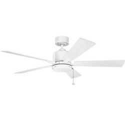 52 in. 67W 5-Blade Ceiling Fan in Matte White