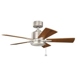 42 in. 5-Blade Ceiling Fan in Brushed Nickel