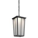 17W 1-Light LED Outdoor Pendant in Textured Black
