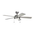 Kichler Lighting Polished Nickel 53W 5-Blade Ceiling Fan with 52 in. Blade Span and 1-Light
