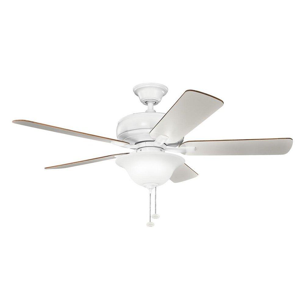 Kichler Lighting Matte White 66W 5-Blade Ceiling Fan 
