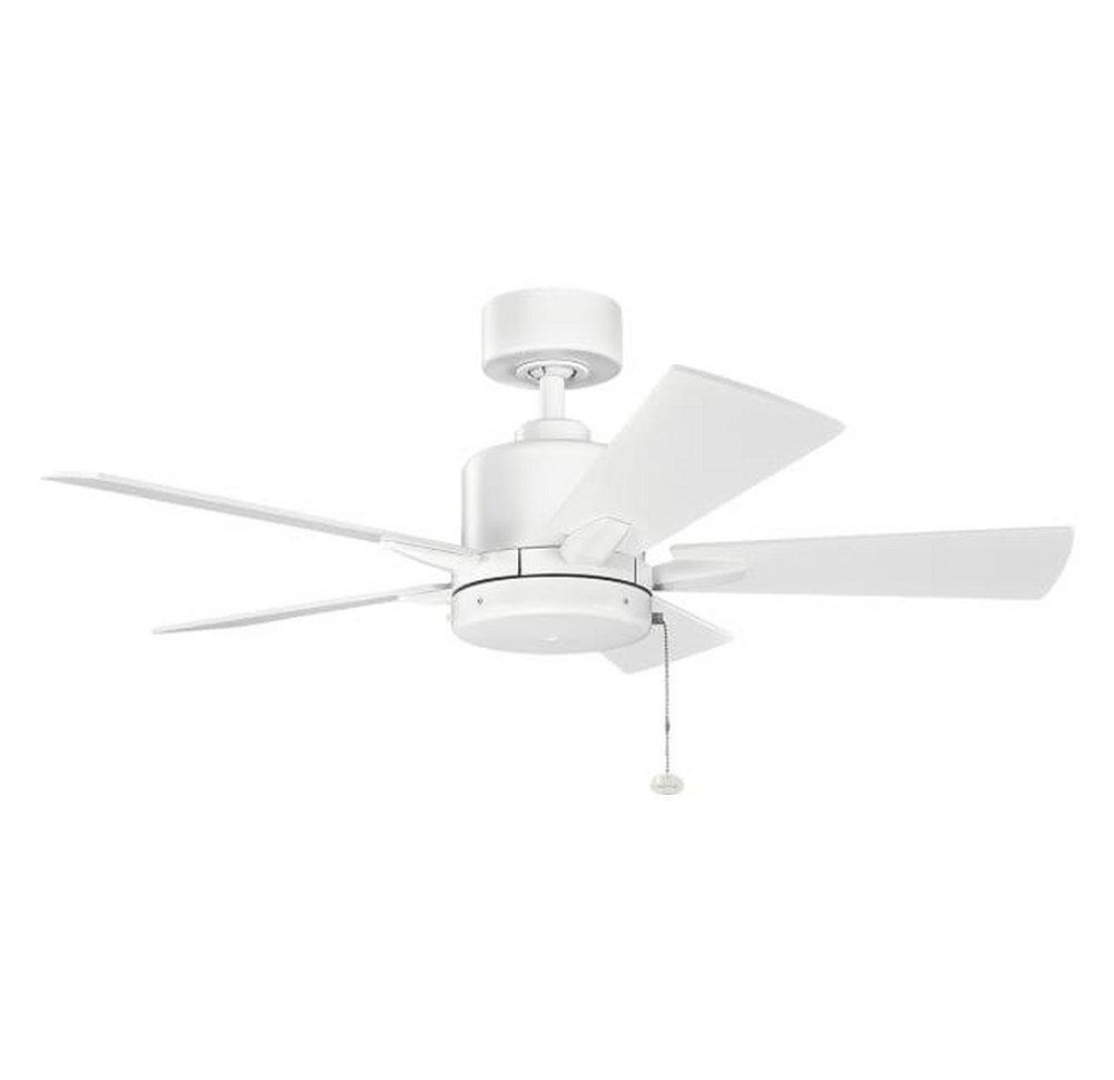 Kichler Lighting Matte White 42 in. 5-Blade Ceiling Fan 