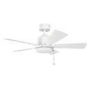 48W 5-Blade Ceiling Fan with 42 in. Blade Span in Matte White