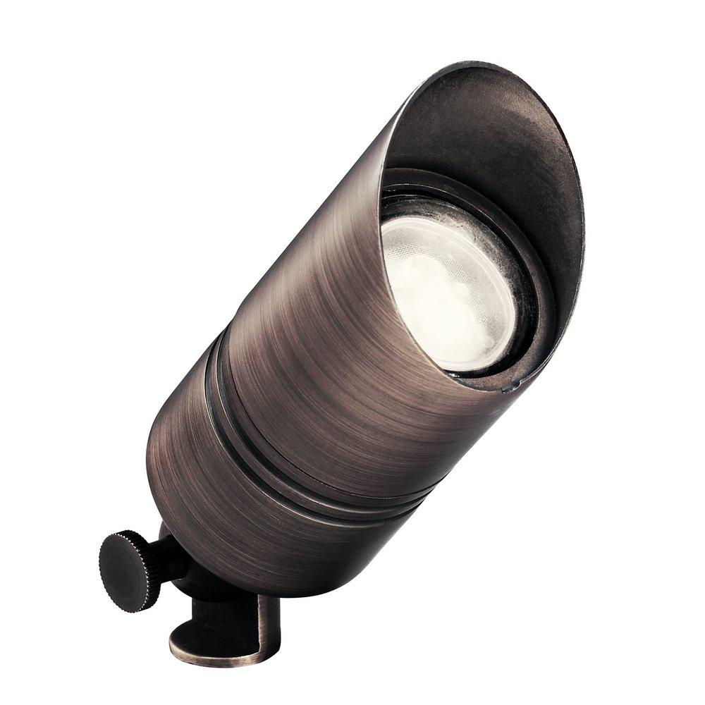 Kichler Lighting Centennial Brass 35W 1-Light Medium Bi-Pin Incandescent Landscape Accent Light 