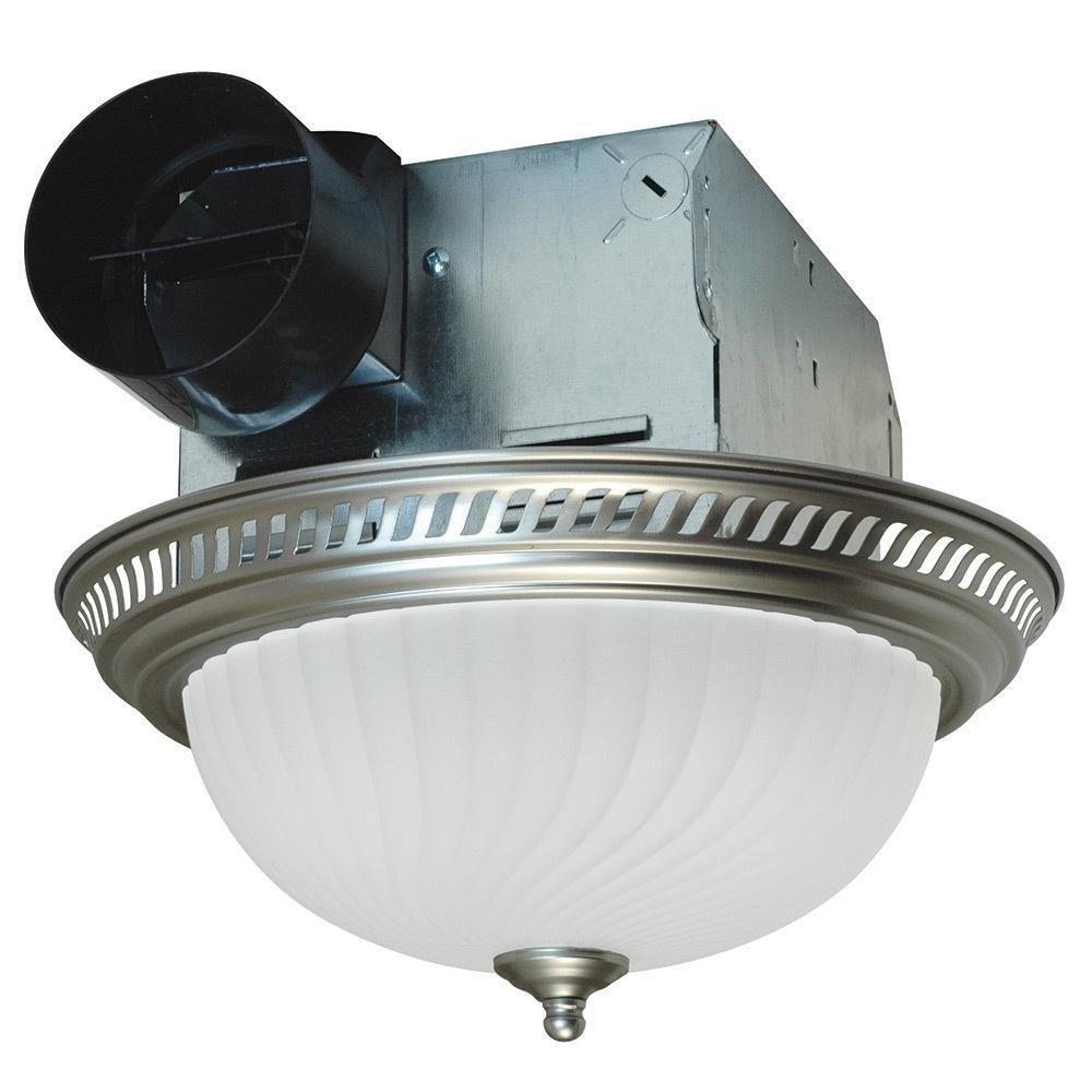 Air King America Inc Nickel Bathroom Exhaust Fan in Nickel 
