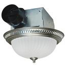 70 CFM Ceiling Mount Decorative Bathroom Exhaust Fan with LED Light in Nickel - 4 Sones